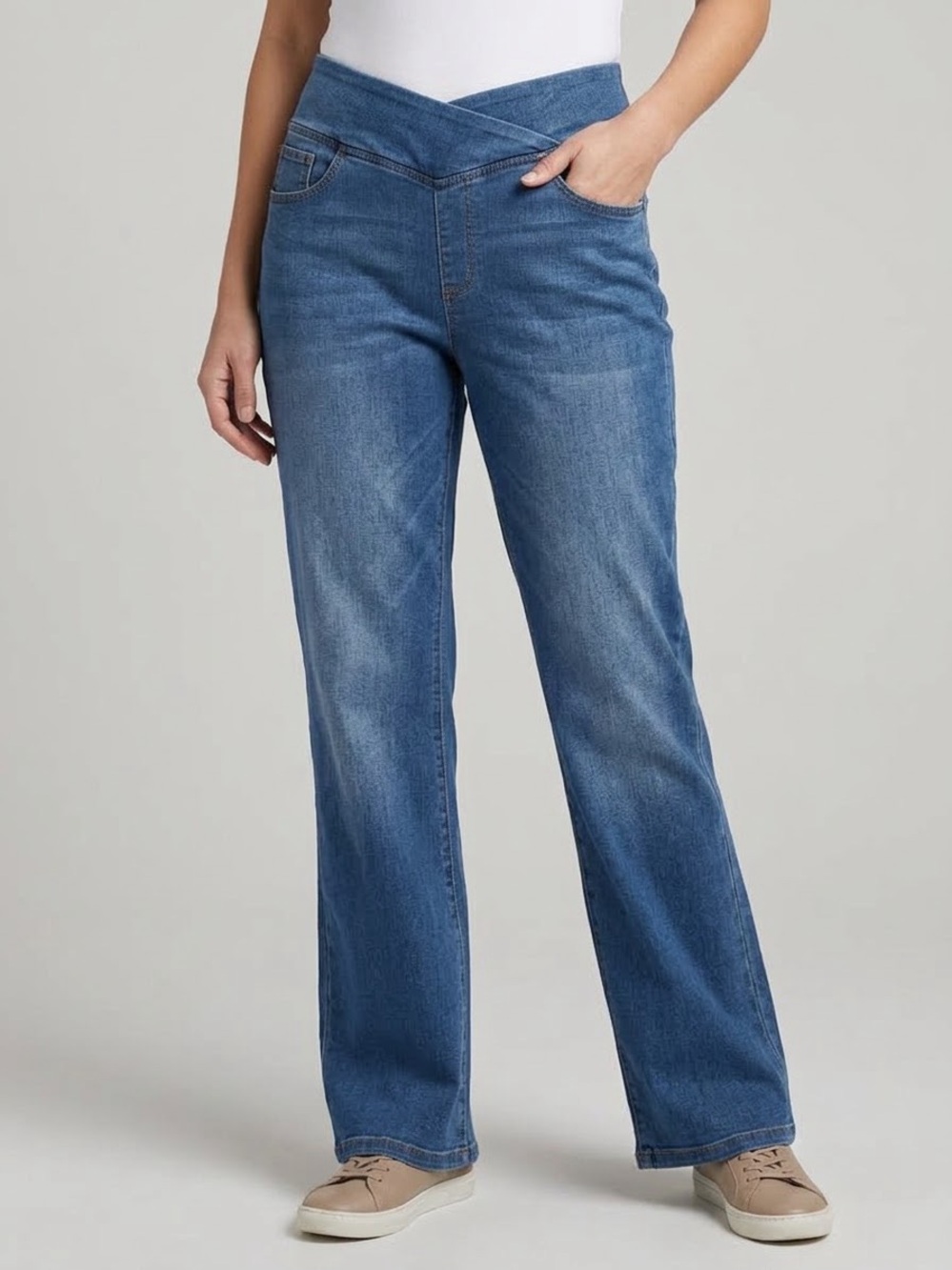 Halara Waist Blue Women’s Jeans. Size Large